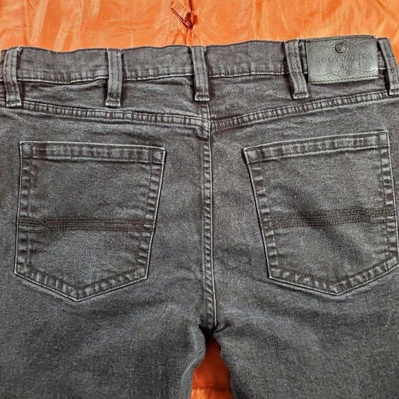 Cody James Jeans Mens 38x35 Night Rider Black Denim Stackable Straight Boot Cut‎ - Picture 13 of 14